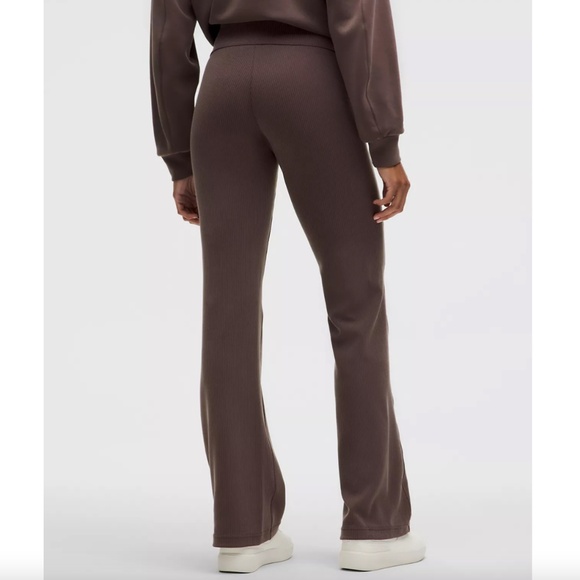 Lululemon Espresso Ribbed Softstreme Flared Pant Regular - Picture 2 of 10
